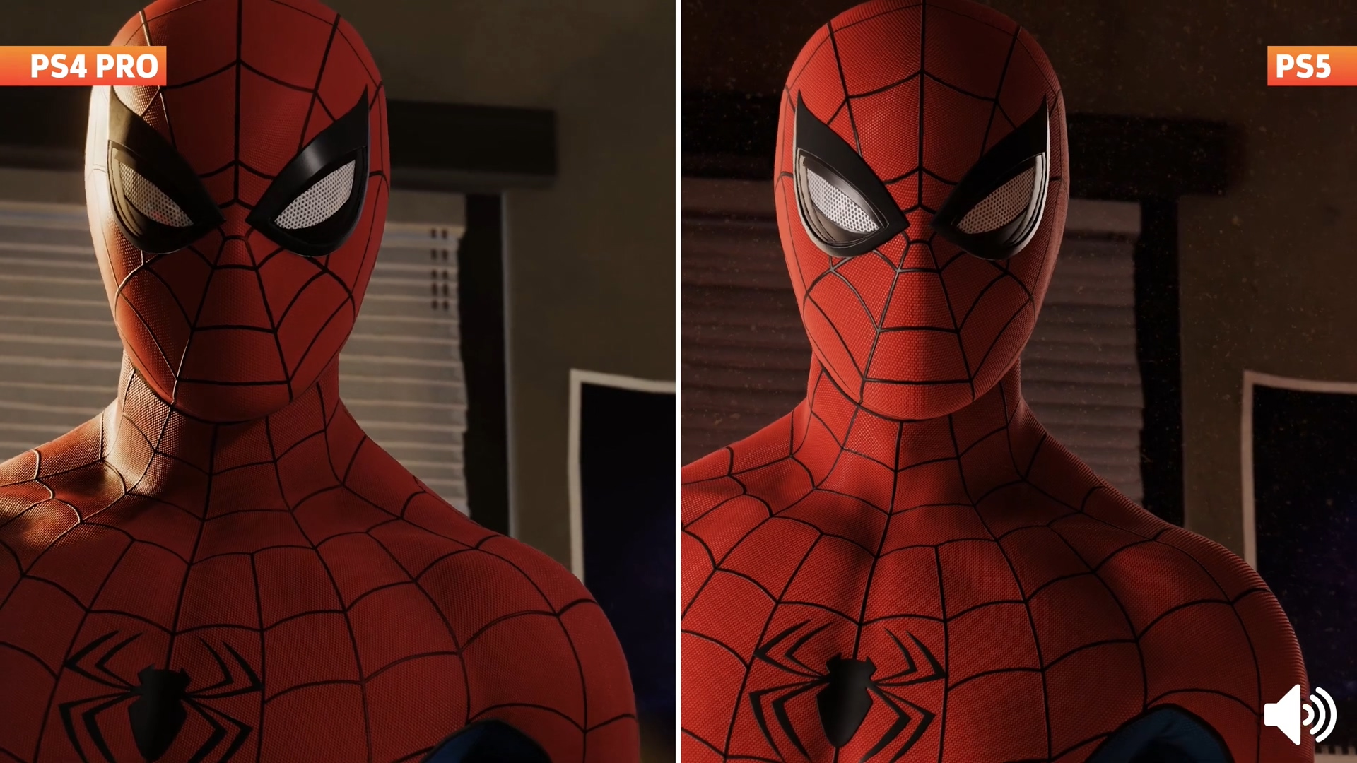 《漫威蜘蛛侠》画面对比视频：PS5 vs PS4 Pro